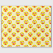 Papier Cadeau Saint Valentin Emoji (Plat)