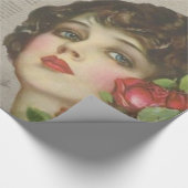 Papier Cadeau Saint-Valentin Enveloppement papier Coeurs de ping (Coin)