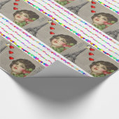 Papier Cadeau Saint-Valentin Enveloppement papier Coeurs de ping (Coin)