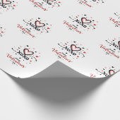 Papier Cadeau Saint Valentin fête de l'amour (Coin)