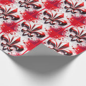 Papier Cadeau Saint Valentin Fleur De Lis (Coin)