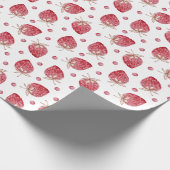 Papier Cadeau Saint-Valentin fraise (Coin)