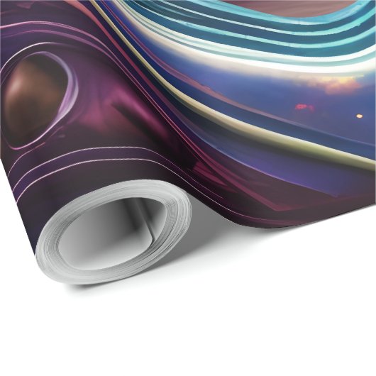 Papier Cadeau Saint Valentin Kitten (Coin rond)