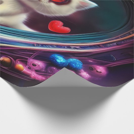 Papier Cadeau Saint Valentin Kitten (Coin)