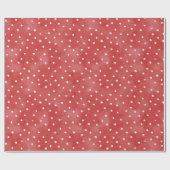Papier Cadeau Saint-Valentin points rouges blancs (Plat)
