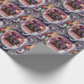 Papier Cadeau Saint-Valentin pour chien teckel (Coin)