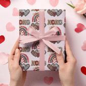 Papier Cadeau Saint Valentin Rainbow XOXO
