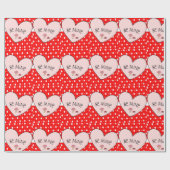 Papier Cadeau Saint Valentin Sois Mienne Cœurs Rou (Plat)