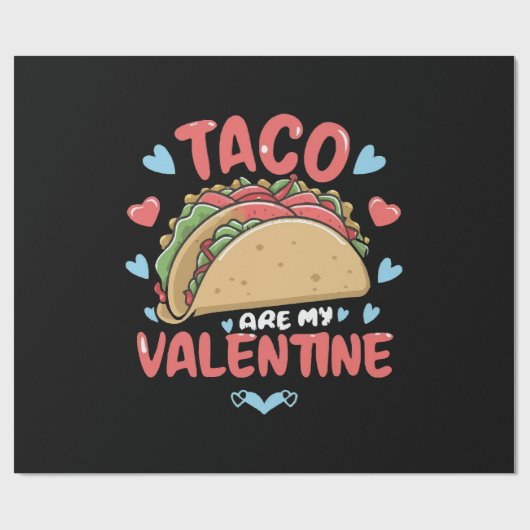 Papier Cadeau Saint-Valentin-Taco (Plat)