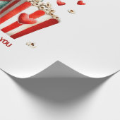 Papier Cadeau Saint Valentines Bulldog français (Coin)