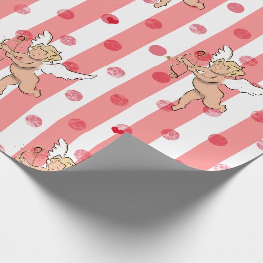 Papier Cadeau Saint Valentin's cupid angel pinky_large (Coin)