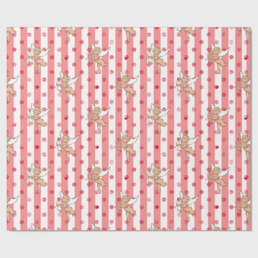 Papier Cadeau Saint Valentin's cupid angel pinky_medium (Plat)