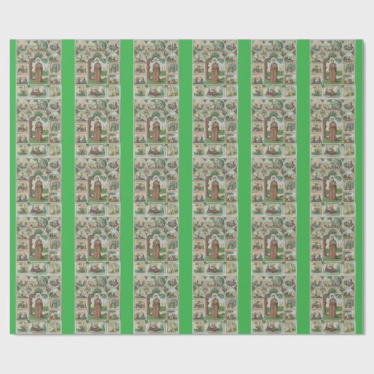 Papier Cadeau Sainte Brigitte d'Irlande (Plat)