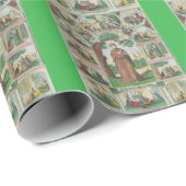 Papier Cadeau Sainte Brigitte d'Irlande (Coin rond)