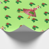 Papier Cadeau sainte dame de noël (Coin)