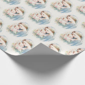 Papier Cadeau Sainte Mère Marie Jésus Religieux (Coin)