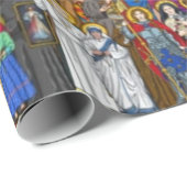 Papier Cadeau Saints, All saints, Catholic Saints (Coin rond)