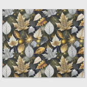Papier Cadeau Saison 02 d'automne d'or (Plat)