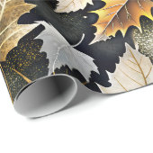 Papier Cadeau Saison 02 d'automne d'or (Coin rond)