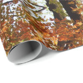 Papier Cadeau Saison Abstraite de l'automne (Coin rond)