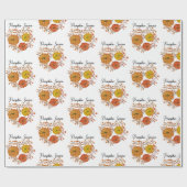 Papier Cadeau saison citrouille (Plat)
