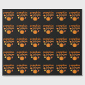 Papier Cadeau Saison citrouille automne (Plat)