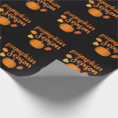 Papier Cadeau Saison citrouille automne (Coin)