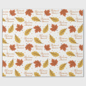 Papier Cadeau Saison d'automne (Plat)