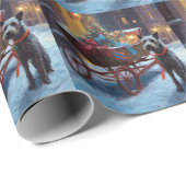 Papier Cadeau Saison de Noël de Chesapeake (Coin rond)