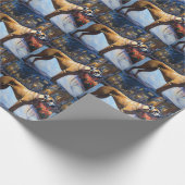 Papier Cadeau Saison de Noël de Rhodesian Ridgeback (Coin)