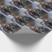 Papier Cadeau Saison de Noël du American Staffordshire (Coin)