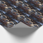 Papier Cadeau Saison des fêtes de Noël de Pékin (Coin)