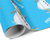 Papier Cadeau Saison des neiges gelées (Coin rond)