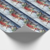 Papier Cadeau Saison Festive de Noël de Boxer (Coin)