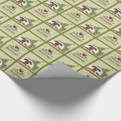 Papier Cadeau Saisons Bleatings Moutons avec arbre et cadeau (Coin)