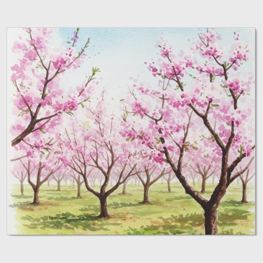 Papier Cadeau Sakura (Plat)