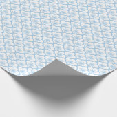 Papier Cadeau Sakura Baby Blue - White (Coin)