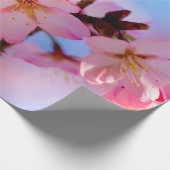 Papier Cadeau Sakura Fleurit Sur Une Brindille Verticale (Coin)