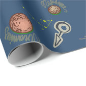 Papier Cadeau Salade spatiale (Coin rond)