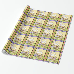 Papier Cadeau Salle de bébé remplie de jouets de pépinière papie