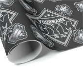 Papier Cadeau Salle de Crossfit Maison de Musculation PERSONNALI (Coin rond)