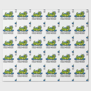 Papier Cadeau Salle de sport Dino Sore Levage de poids Fitness E