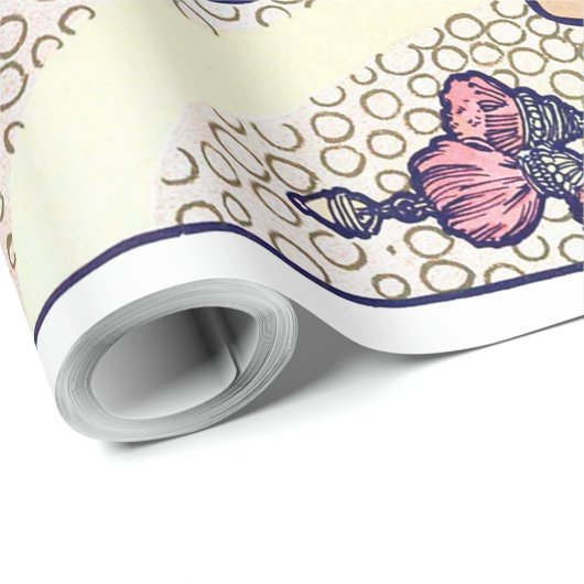 Papier Cadeau Salome, Alphonse Mucha (Coin rond)