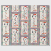 Papier Cadeau Salon de Kokeshi (Plat)