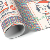Papier Cadeau Salon de Kokeshi (Coin rond)