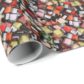 Papier Cadeau Salon de Manucure Polonais (Coin rond)