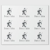 Papier Cadeau Salsa SUPÉRIEUR de danse (Plat)