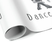 Papier Cadeau Salsa SUPÉRIEUR de danse (Coin rond)