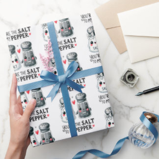 Papier Cadeau Salt To My Pepper Love Gift Wrapping Paper