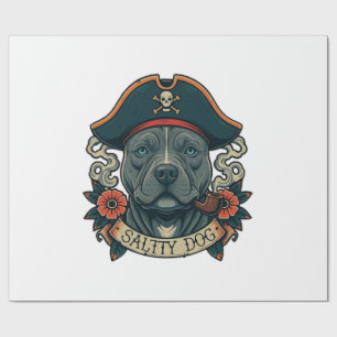 Papier Cadeau Salty Dog Pitbull